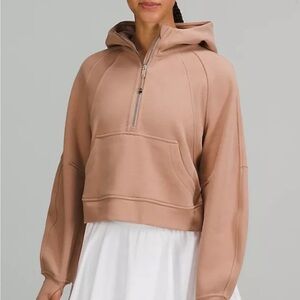 Lululemon Scuba Half Zip Hoodie in Pink Clay XS/S
